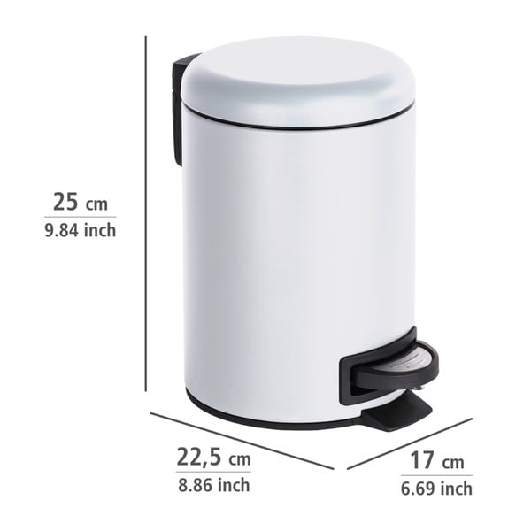 Beli koš za smeti Wenko Leman, 3 l-image-2