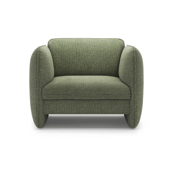 Zelen fotelj iz šenilje Georgia – Micadoni -image-2