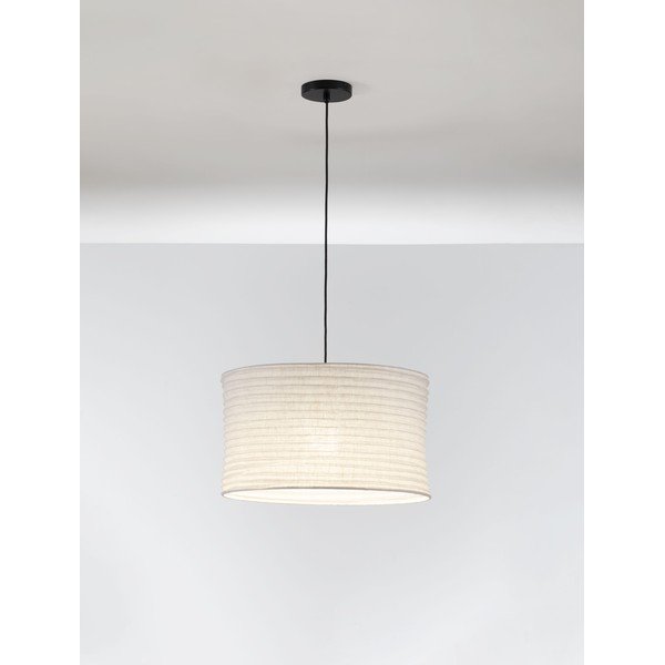 Bela lanena viseča svetilka ø 50 cm Linnet – Nova Luce-image-2