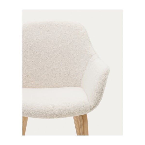 Bel oblazinjen jedilni stol Aleli – Kave Home-image-1