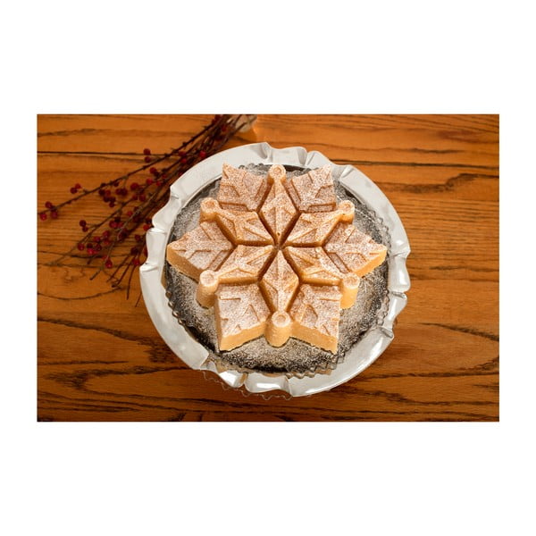 Model za peko kolača v obliki snežinke v srebrni barvi Ware Snowflake, 1,4 l-image-2