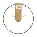 Črna stenska ura z detajli v zlati barvi Mauro Ferretti Goldy, ø 60 cm