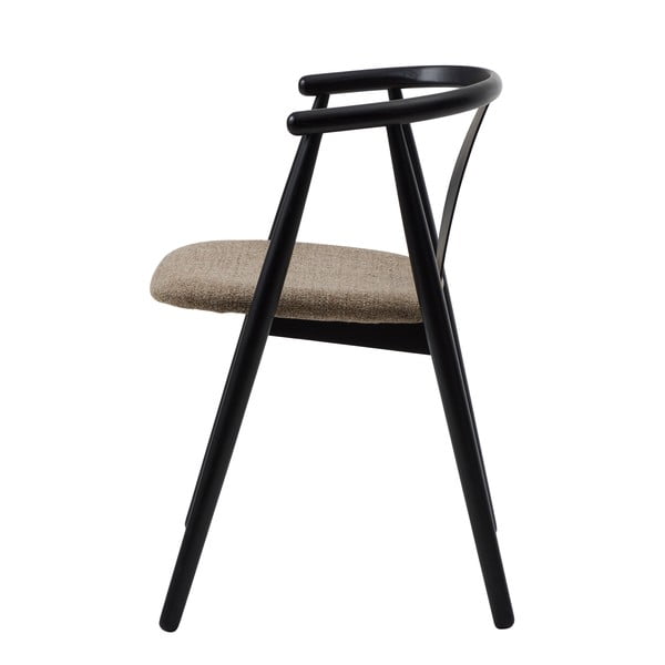 Črn/bež jedilni stol Relate – Unique Furniture-image-4