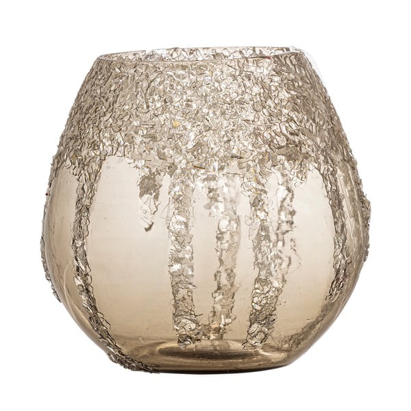 Steklen svečnik za čajno svečko Frosty – Bloomingville