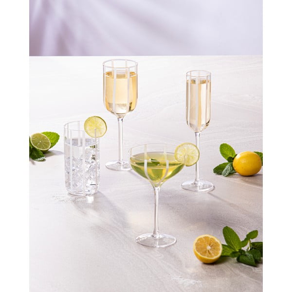 Kozarci za vino v kompletu 4 ks 350 ml Stripe – Ladelle-image-1