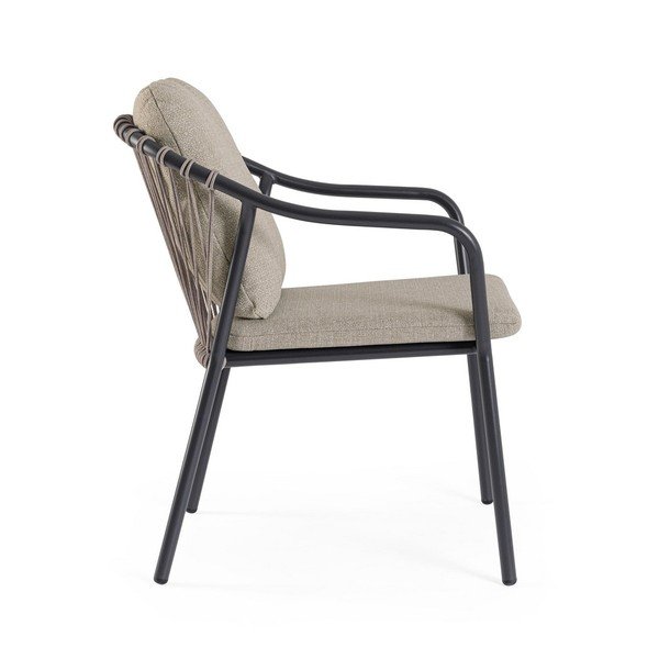 Svetlo rjav kovinski vrtni stol Edvige – Bizzotto-image-3