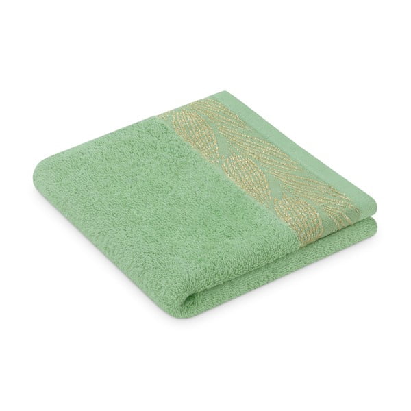 Svetlo zeleni frotirni bombažni komplet brisač 2 ks Allium – Restilo-image-1