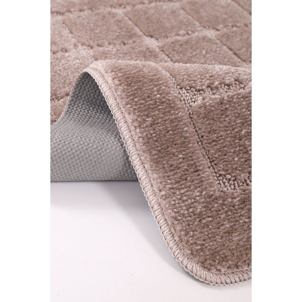 Rjave kopalniške preproge v kompletu 2 ks 50x80 cm Kareli – Foutastic-image-3