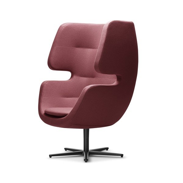 Roza vrtljiv fotelj Softline Moai-image-3