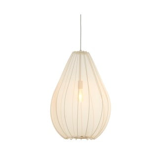 Bež viseča svetilka s tekstilnim senčilom ø 50 cm Itela – Light & Living