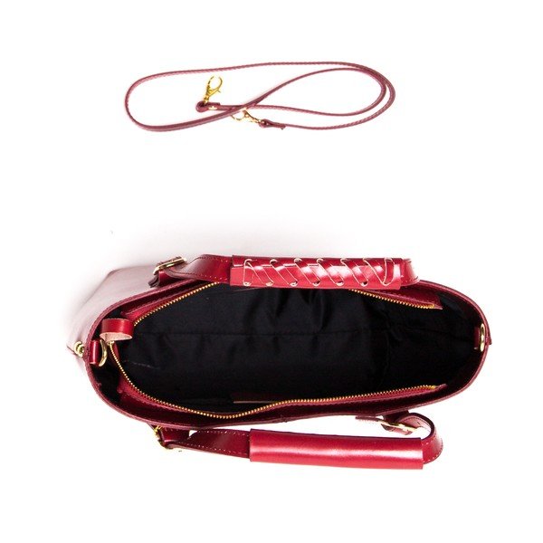 Usnjena torbica Luisa Vannini 3006 Rosso-image-3