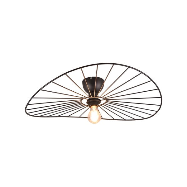 Mat črna stropna svetilka ø 60 cm Chapeau – Reality-image-1