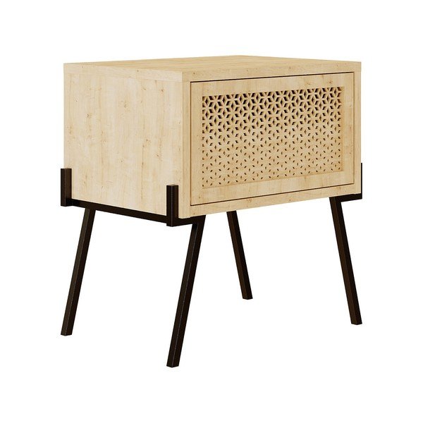Nočna omarica v naravni barvi Naive – Kalune Design