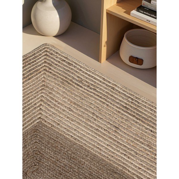 Obojestranska/ročno tkana preproga iz jute v svetli naravni barvi/v temni naravni barvi 120x170 cm Juno – Hanse Home-image-2