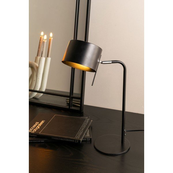 Črna namizna svetilka Leitmotiv Shell, višina 45 cm-image-1