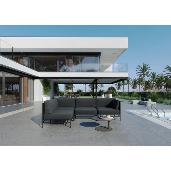 Temno siv vrtni modularni kavč 234 cm Dandy – Sit Sit-image-4