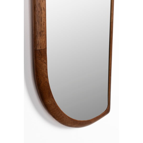 Stensko ogledalo z lesenim okvirjem 26x120 cm Nyko – White Label-image-2