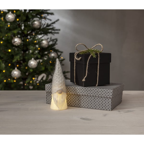 Bela/siva božična svetlobna dekoracija ø 6,5 cm Joylight – Star Trading-image-2