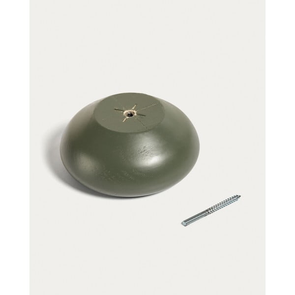 Prašno zeleni leseni stenski obešalniki v kompletu 3 ks Nadue – Kave Home-image-2