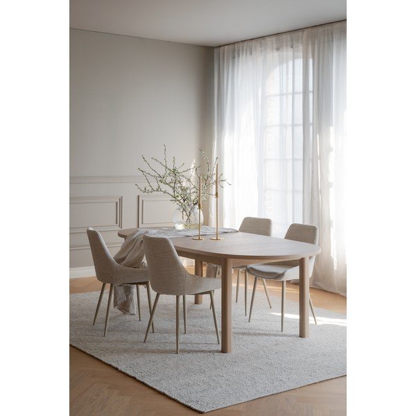 Raztegljiva jedilna miza z mizno ploščo v hrastovem dekorju 105x220 cm Gifford – Rowico-image-4
