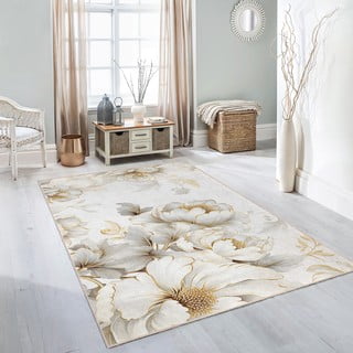Kremno bela pralna preproga 80x150 cm Soft and Gentle – Mila Home