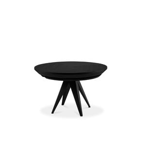 Črna hrastova mizica Windsor & Co Sofas Magnus, ø 120 cm