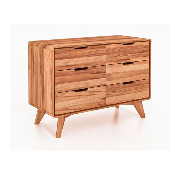 Nizka komoda iz bukovega lesa 90x63 cm Greg - The Beds