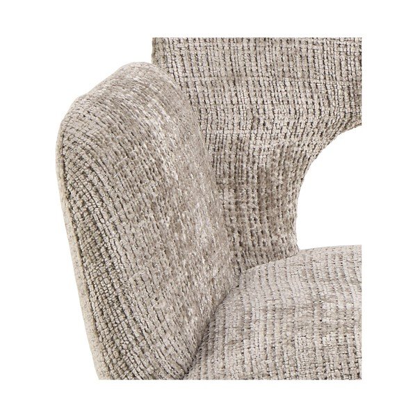 Svetlo siv oblazinjen jedilni stol z nasloni za roke Graham – Actona-image-4