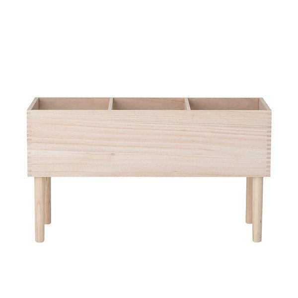 Regal iz masivne pavlonije v svetli naravni barvi 91x50x35 cm Douve – Bloomingville-image-4