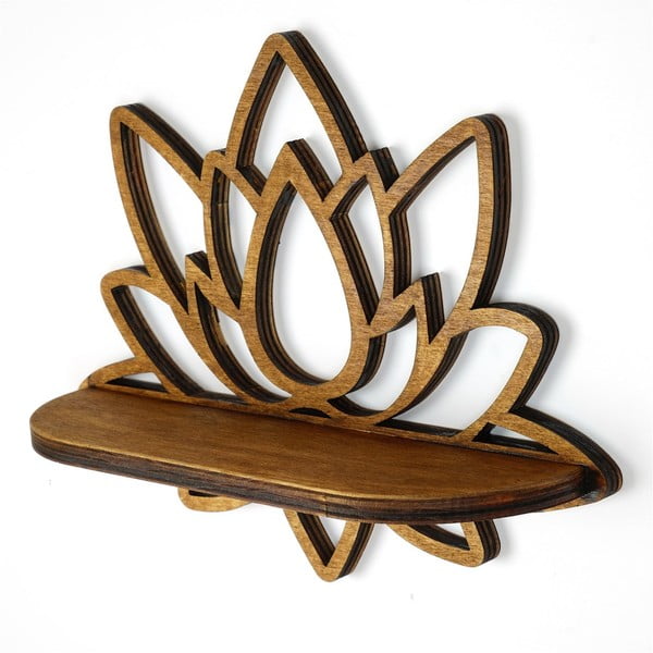 Polica v naravni barvi 33 cm Lotus – Kalune Design-image-2