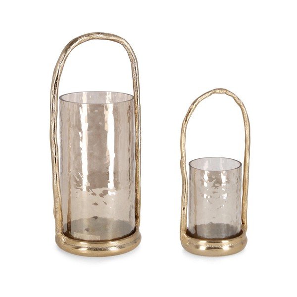 Kovinski svečniki v kompletu za čajno svečko 2 ks Sagar – Bizzotto