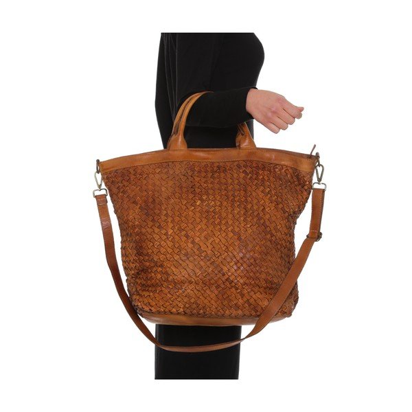 Usnjena torbica Anna Luchini 14 Cognac-image-4