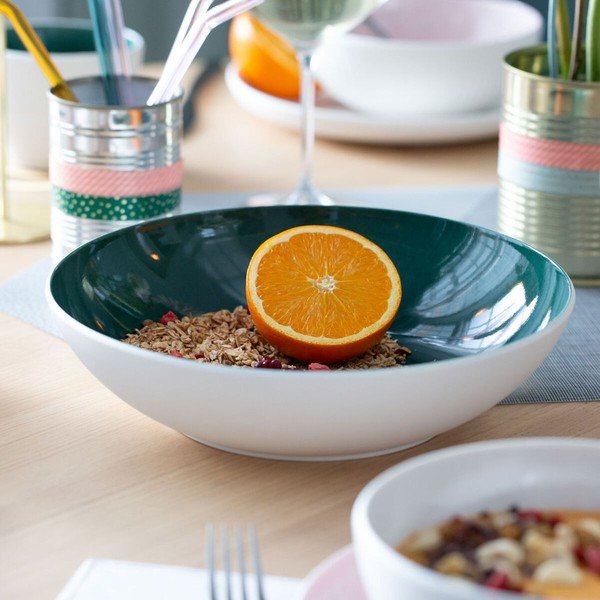 Belo-zelena porcelanasta skleda Villeroy & Boch Uni, ⌀ 26 cm-image-4