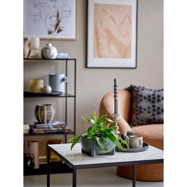 Vaza iz bele keramike Bloomingville Norma, višina 13,5 cm-image-1