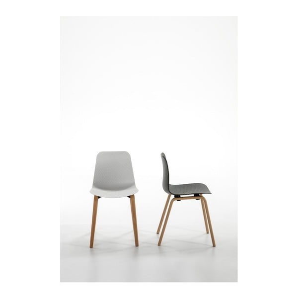 Komplet 4 belih jedilnih stolov Marckeric Keira-image-4