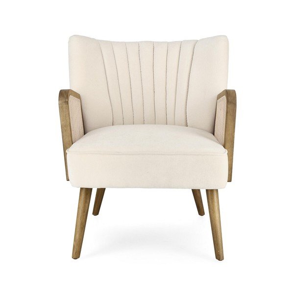 Bež žameten fotelj Virna – Bizzotto-image-2