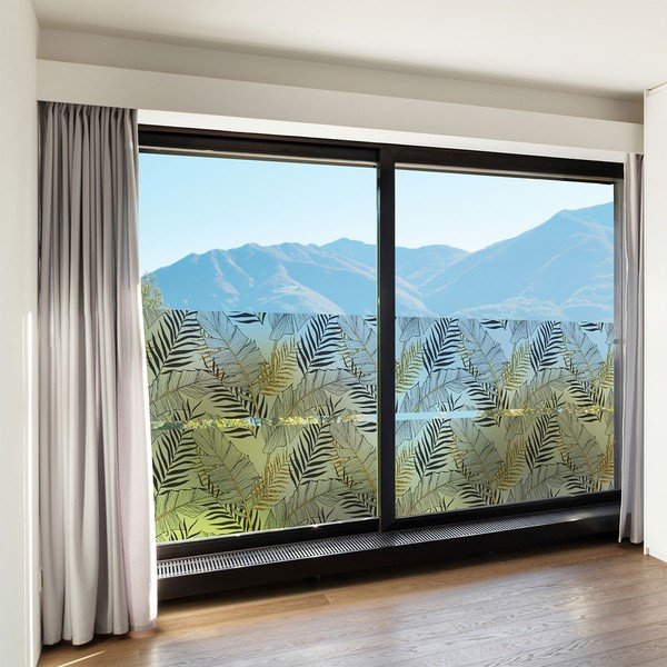 Okenska nalepka 200x40 cm Classy Palm Leaves - Ambiance-image-1