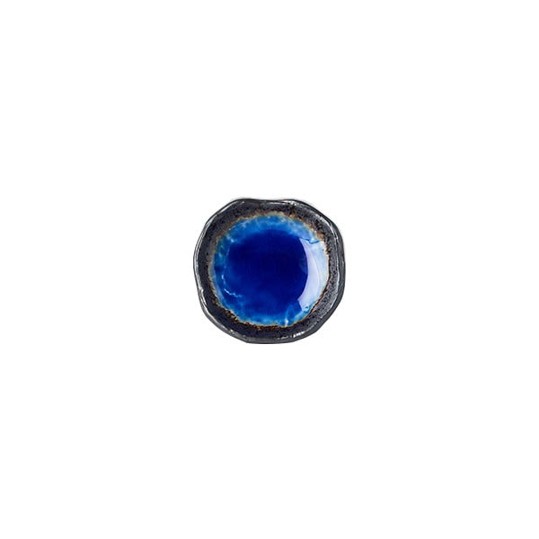 Moder keramičen krožnik MIJ Cobalt, ø 9 cm