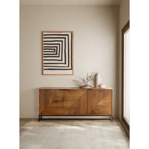 Komoda iz masivnega manga v naravni barvi 170x79x40 cm Nereida – MOME-image-1