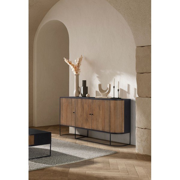 Komoda iz masivnega manga v naravni barvi 165x90x40 cm Curve – MOME-image-1