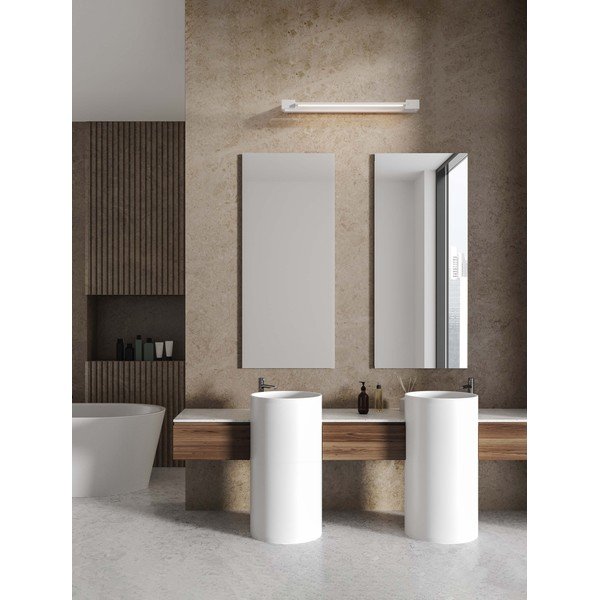 Mat bela aluminijasta LED stenska svetilka Arga – Nova Luce-image-1
