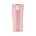 Rožnata potovalna termo skodelica Vialli Design Fuori, 400 ml