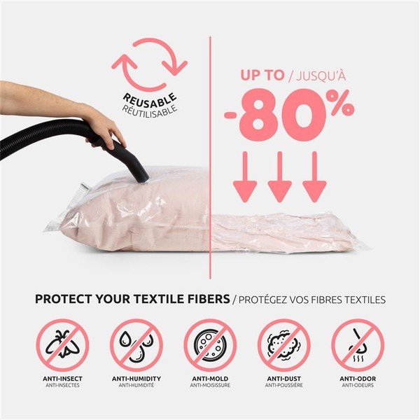 Vakuumske vreče za oblačila v kompletu 2 ks Premium Valve S – Compactor-image-1