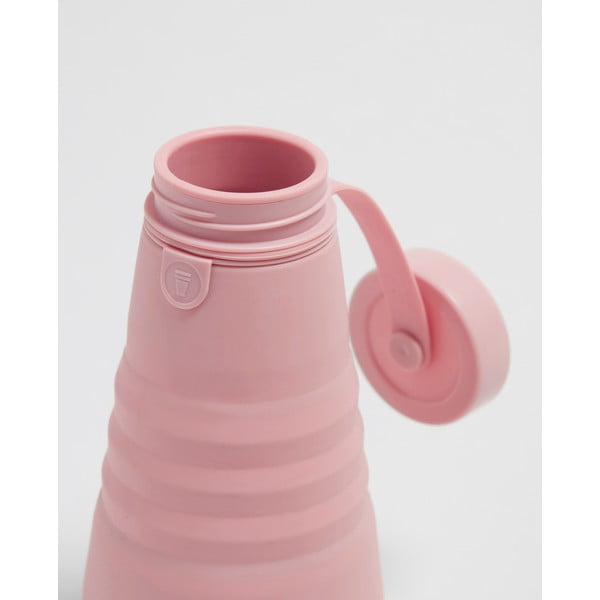 Rožnata zložljiva steklenica Stojo Bottle Carnation, 590 ml-image-2