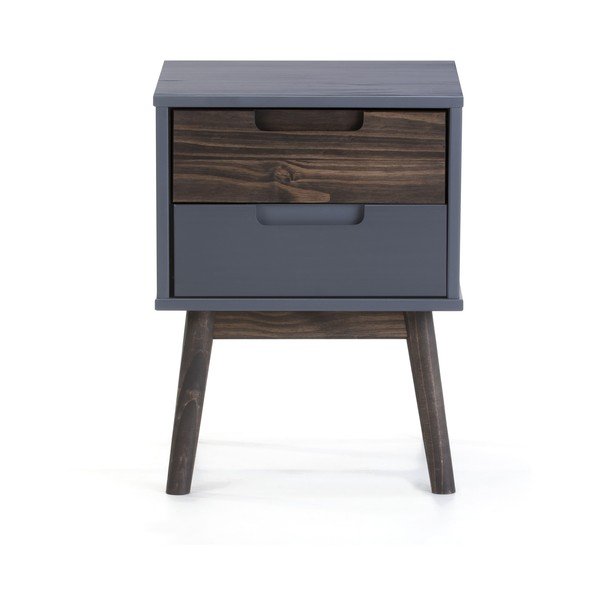 Siva nočna omarica iz masivnega bora Nussa – Marckeric