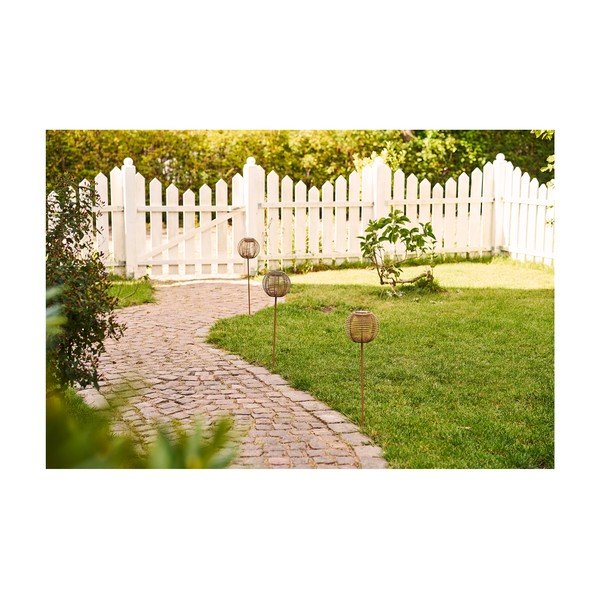 LED zunanja svetilka za v zemljo s solarnim panelom ø 17 cm Carlisle – House Nordic-image-4