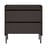 Črna visoka komoda v hrastovem dekorju 80x82 cm Wrap – Bonami Selection