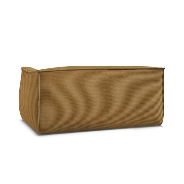 Gorčično rumena sedežna garnitura iz rebrastega žameta 170 cm Giorgia – Bobochic Paris-image-4