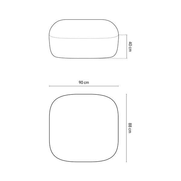 Zelen tabure iz tkanine bouclé Jenny – Micadoni Home-image-2