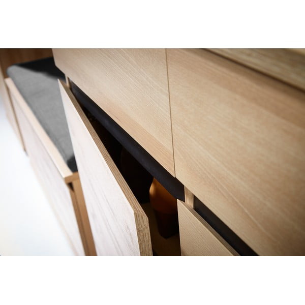 Omara za čevlje v bukovem dekorju s predali Lissabon - Germania-image-2